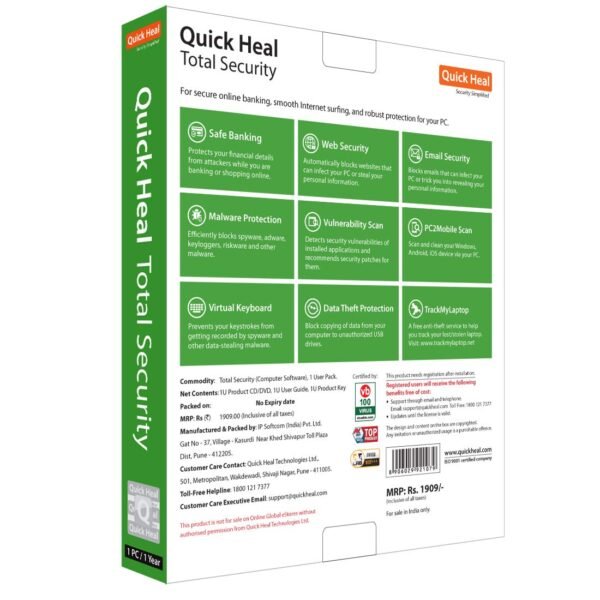 Quick Heal Total Security 1 pc 1 Year - Image 2