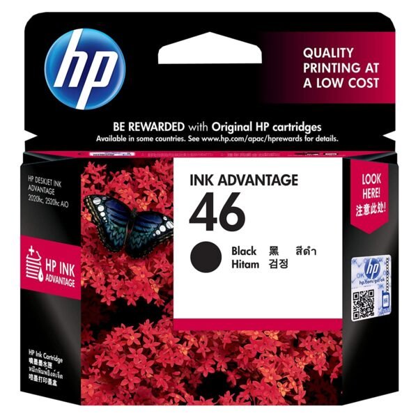 HP INK CARTRIDGE 46 BLACK (ORIGINAL)er534f