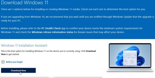 Download windows 11 With Assistance 